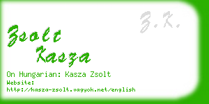 zsolt kasza business card